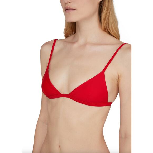 Matteau Swim PETITE Bikini Top - Red - Classic Triangle - Adjustable - C/D Cup - Picture 4 of 13